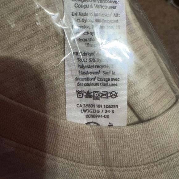 Lululemon NWT Swiftly Tech Cropped Short-Sleeve Shirt 2.0 Sz 10 Mojave Tan - Picture 6 of 6